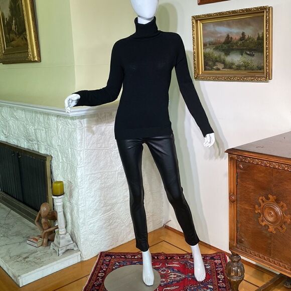 Sam Edelman Faux Leather & Knit Leggings - Picture 2 of 12